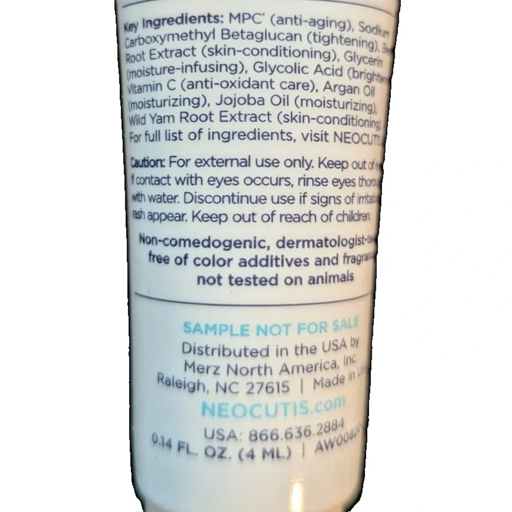 10x NeoCutis Neo Firm Neck & Decollete Tightening Cream Travel Size 4ml Each
